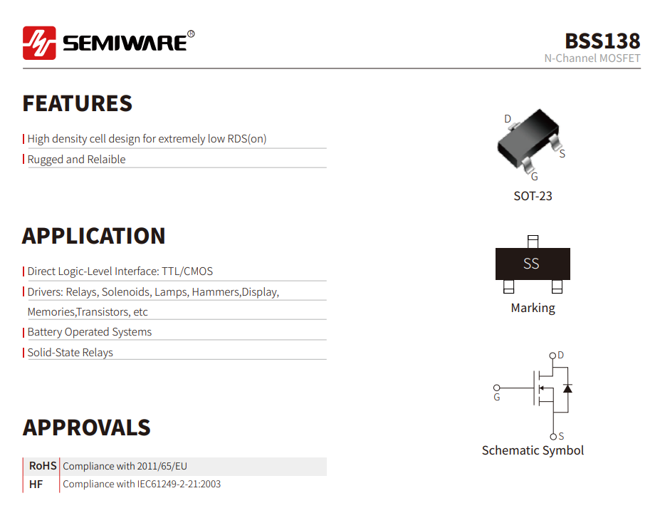BSS138 Replacement Guide: How to Select a Suitable N-Channel MOSFET for Logic Level Conversion-Protection Devices-TVS Diodes-ESD Protection devices-Gas Discharge Tube-Thyristor-Pled Protectors-Mov
