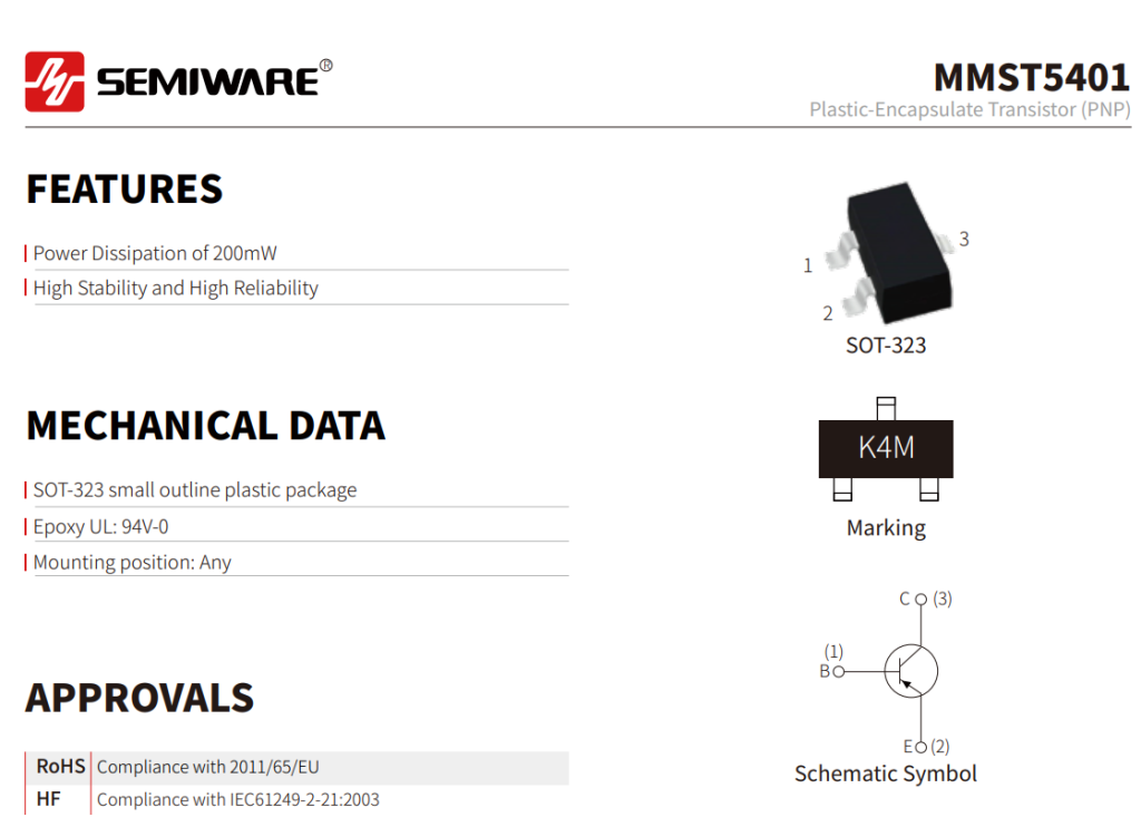 MMST5401 and MMST5551 for E-Bike BMS: PNP/NPN Complementary Transistor Applications-Protection Devices-TVS Diodes-ESD Protection devices-Gas Discharge Tube-Thyristor-Pled Protectors-Mov